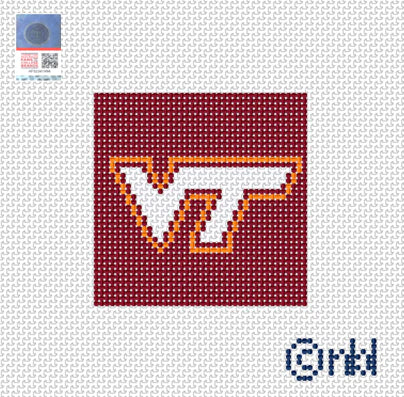 Needlepoint by Laura - Virginia Tech
