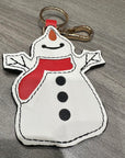 Planet Earth Snowman Key fob