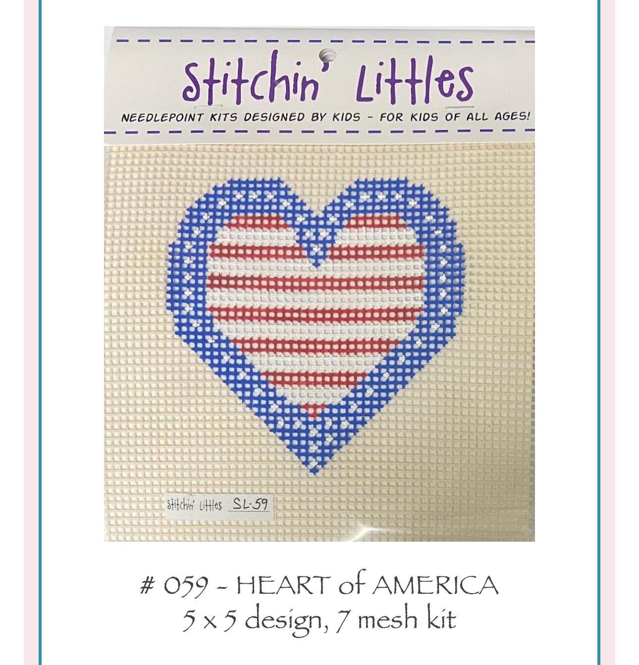 Stitchin&#39; Littles SL-059 Heart of America