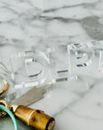 Minted Monogram Acrylic NDLPT KeyChain