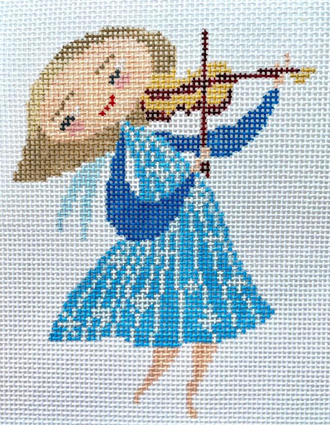 Plum Stitchery MB2-B Musical Angel - Fiddle
