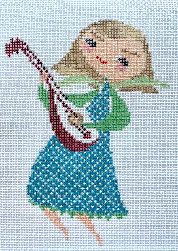 Plum Stitchery MB2-A Musical Angel - Lute
