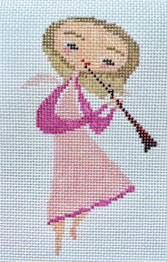 Plum Stitchery MB2-D Musical Angel - Horn