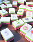 Lucky Lotus Needlepoint themed Mahjong Tiles - PREORDER