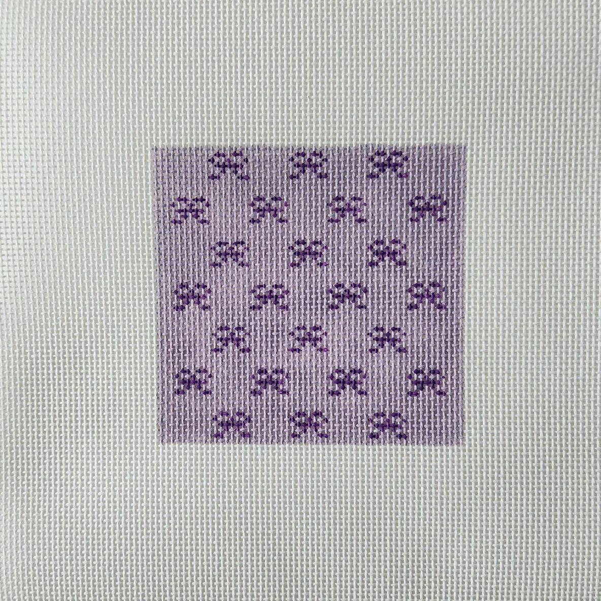 Silver Stitch Purple Bows 4x4
