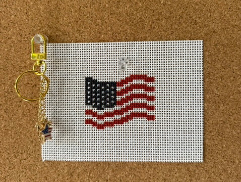 Ready Set Stitch BC-13 American Flag with Star Flag Charm Bundle