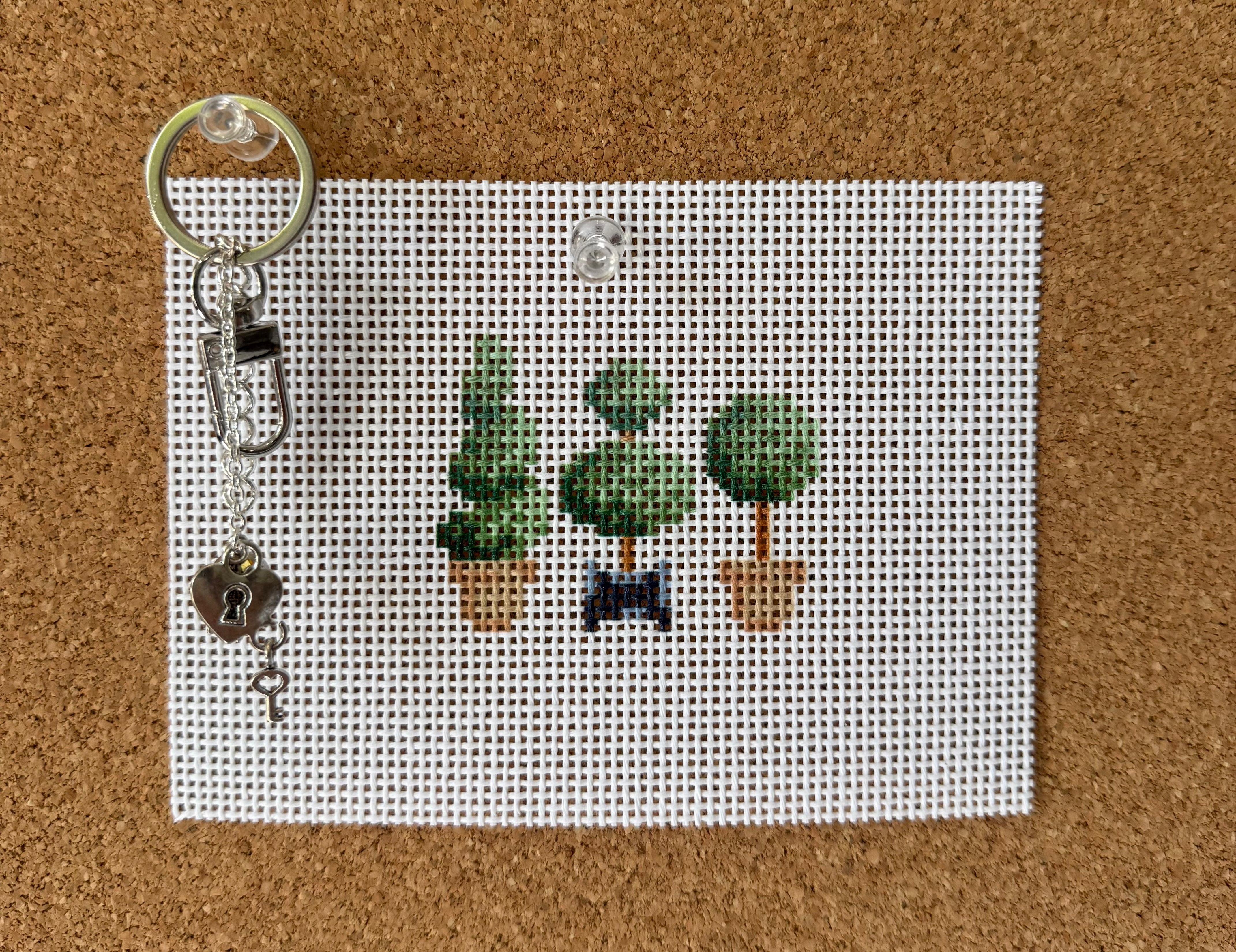 Ready Set Stitch BC-12 Topiaries &amp; Key Lock Charm Bundle