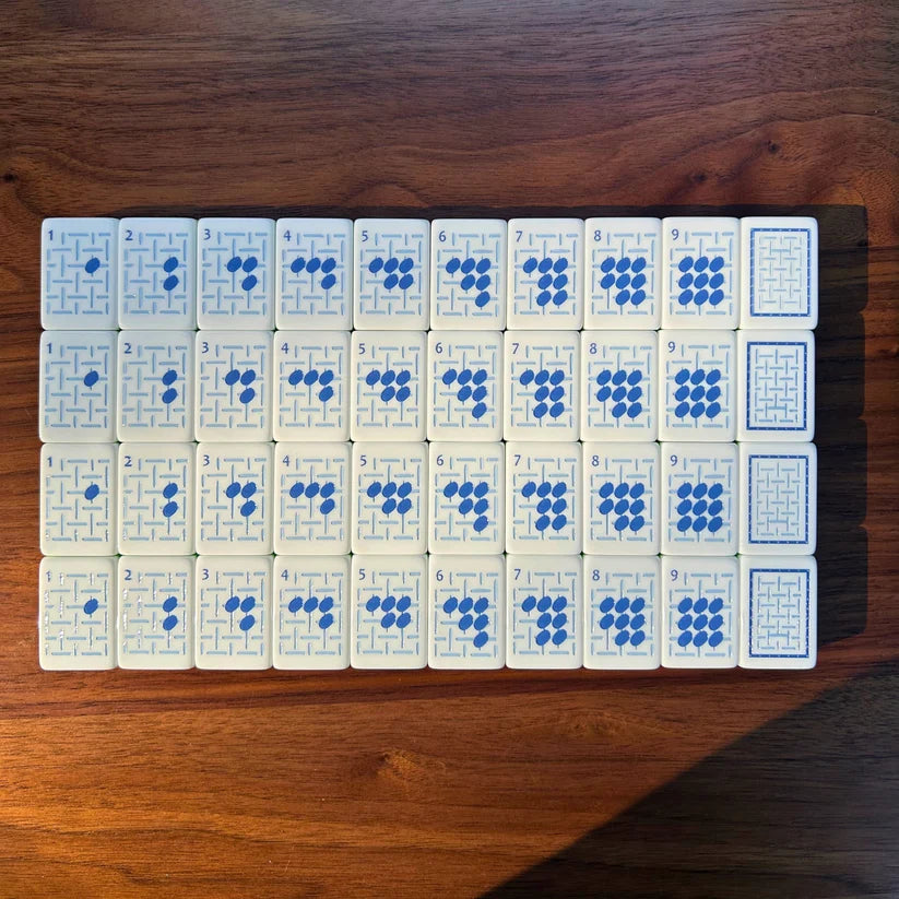 Lucky Lotus Needlepoint themed Mahjong Tiles - PREORDER