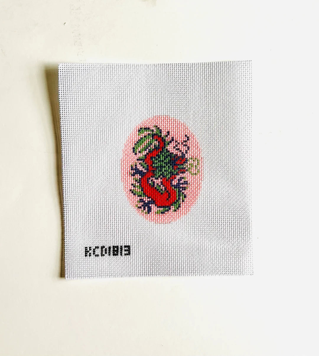 KCN KCD1813 Red Dragon Oval Ornament