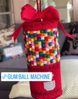 Gingham Stitchery 3D Gumball Machine