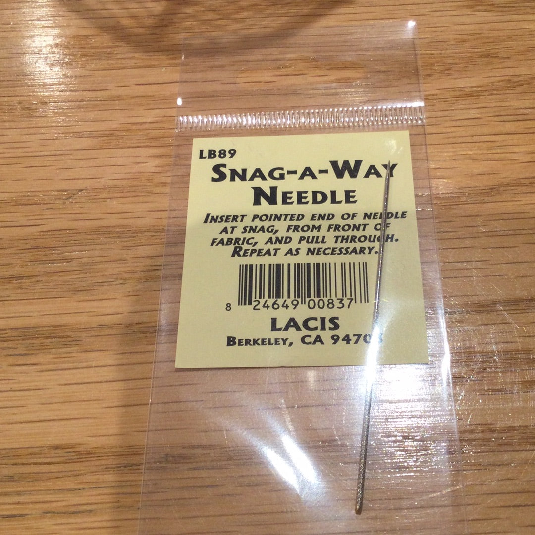 Snag away needle Stitch by Stitch