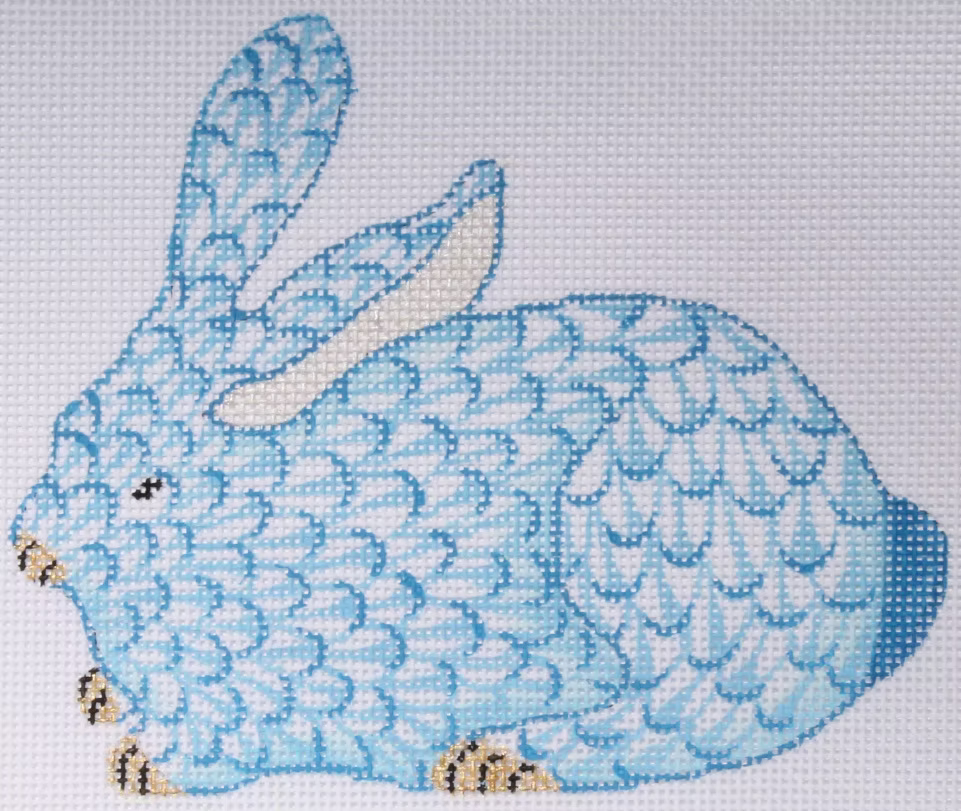 Kate Dickerson OM-147 Mini Herend Crouching Bunny