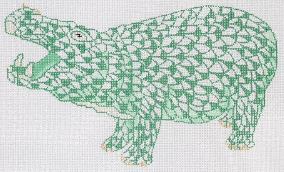 Kate Dickerson SST-40 Green Fishnet Hippo