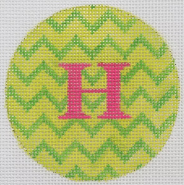 Kate Dickerson ALB-68 LIme and Kelly Green Zigzag
