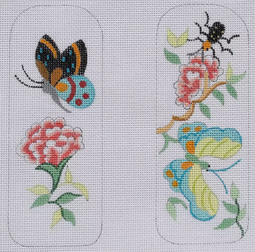 Kate Dickerson EGC-27h Glasses Case Chinese Butterflies