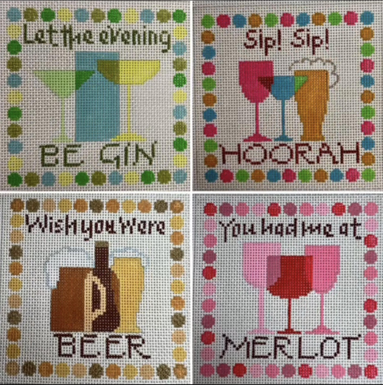 VNG Designs C24 Sip Sip Hooray Stitch by Stitch