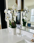 Minted Monogram Acrylic ornament stand with Gold Rod and Hook