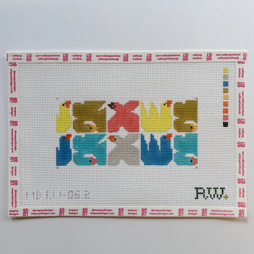 Mopsey Designs Rachel Westhead Multi Coloured Birds Insert MB.RW-06.2