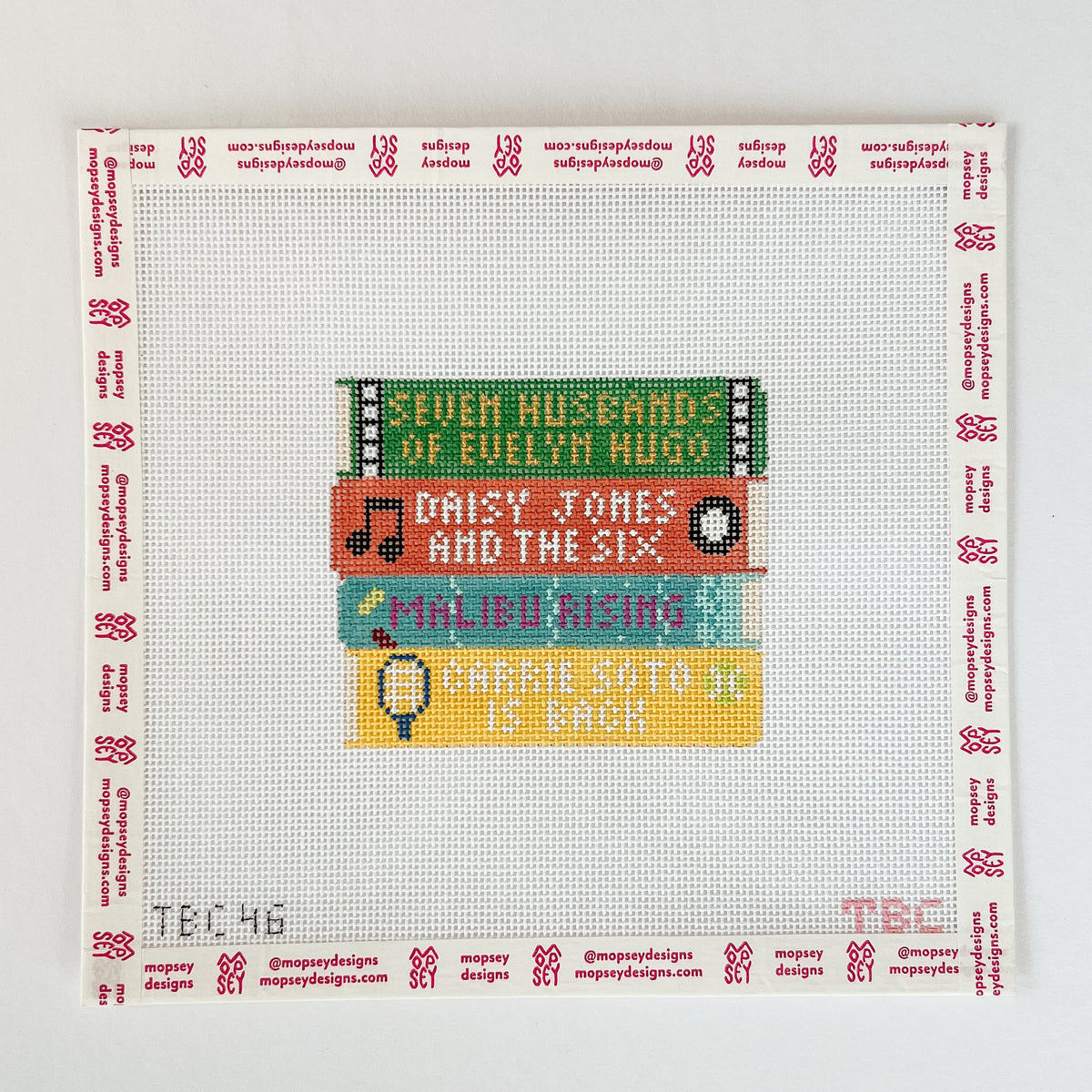 Mopsey Designs Book Canvas TJR Book Stack TBC-46