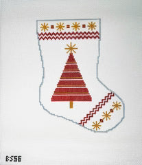 KCN BS56 Brightly Shining Tree Ornament Sized Stocking