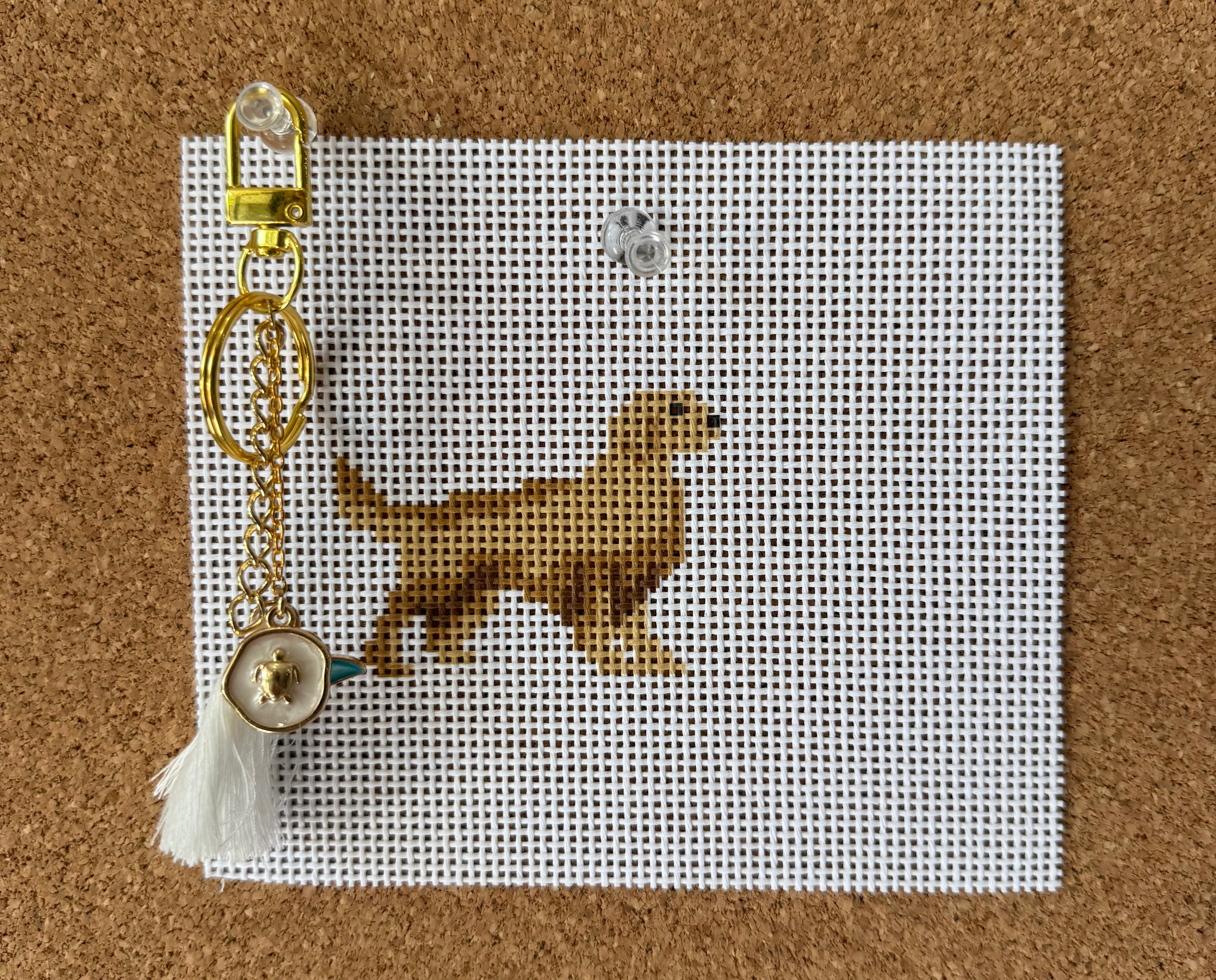 Ready Set Stitch BC-11 Golden Retriever &amp; wale tail charm BUNDLE