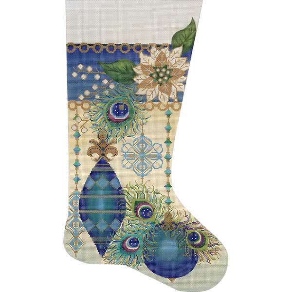 Alice Peterson 2654 Peacock Feathers Stocking