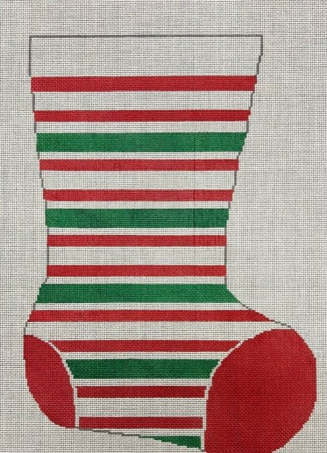 A Stitch In Time ASIT097XXL Sock Red White Green Stripe
