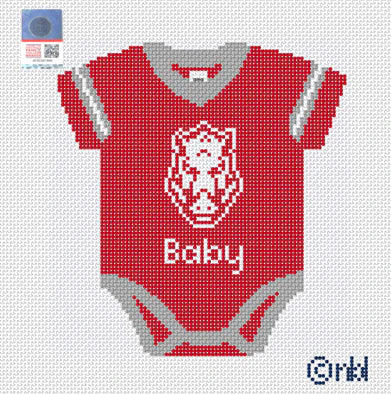 Needlepoint by Laura Arkansas Baby Onesie