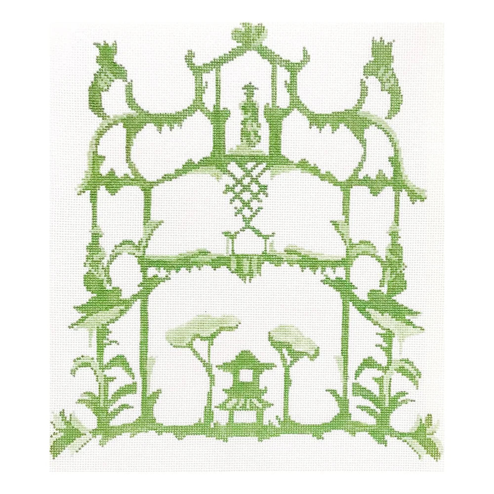 Plum Stitchery DG-2L-G Garden Folly in Green