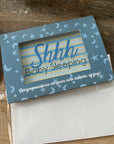 Baby Sleeping Blue Greeting Cards BA-102-57