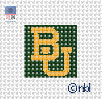 Needlepoint by Laura Baylor Mini Square 2.2 Green