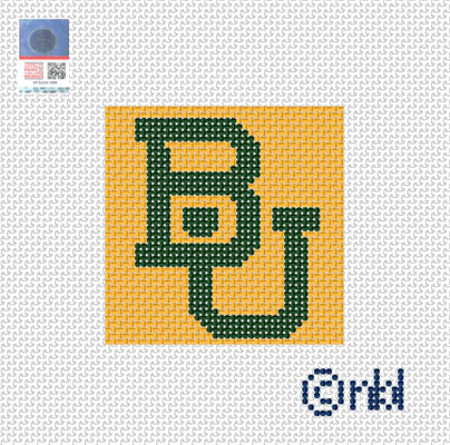 Needlepoint by Laura Baylor Mini Square 2.2 Gold