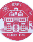 Shelly Tribbey C956 Red & White Merry Christmas Round