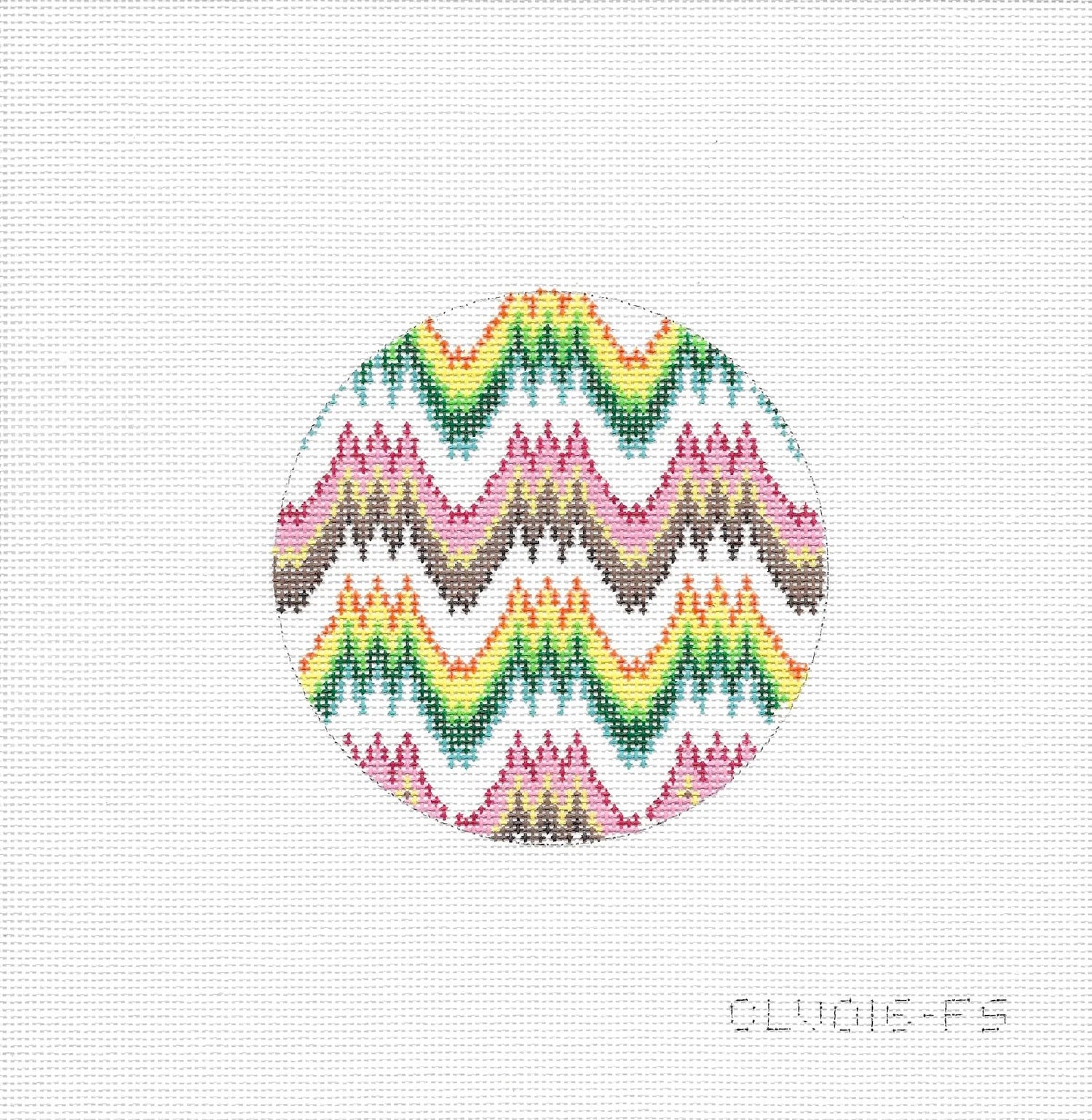 Catelavie CLV016-FS 4" Round Flame Stitch