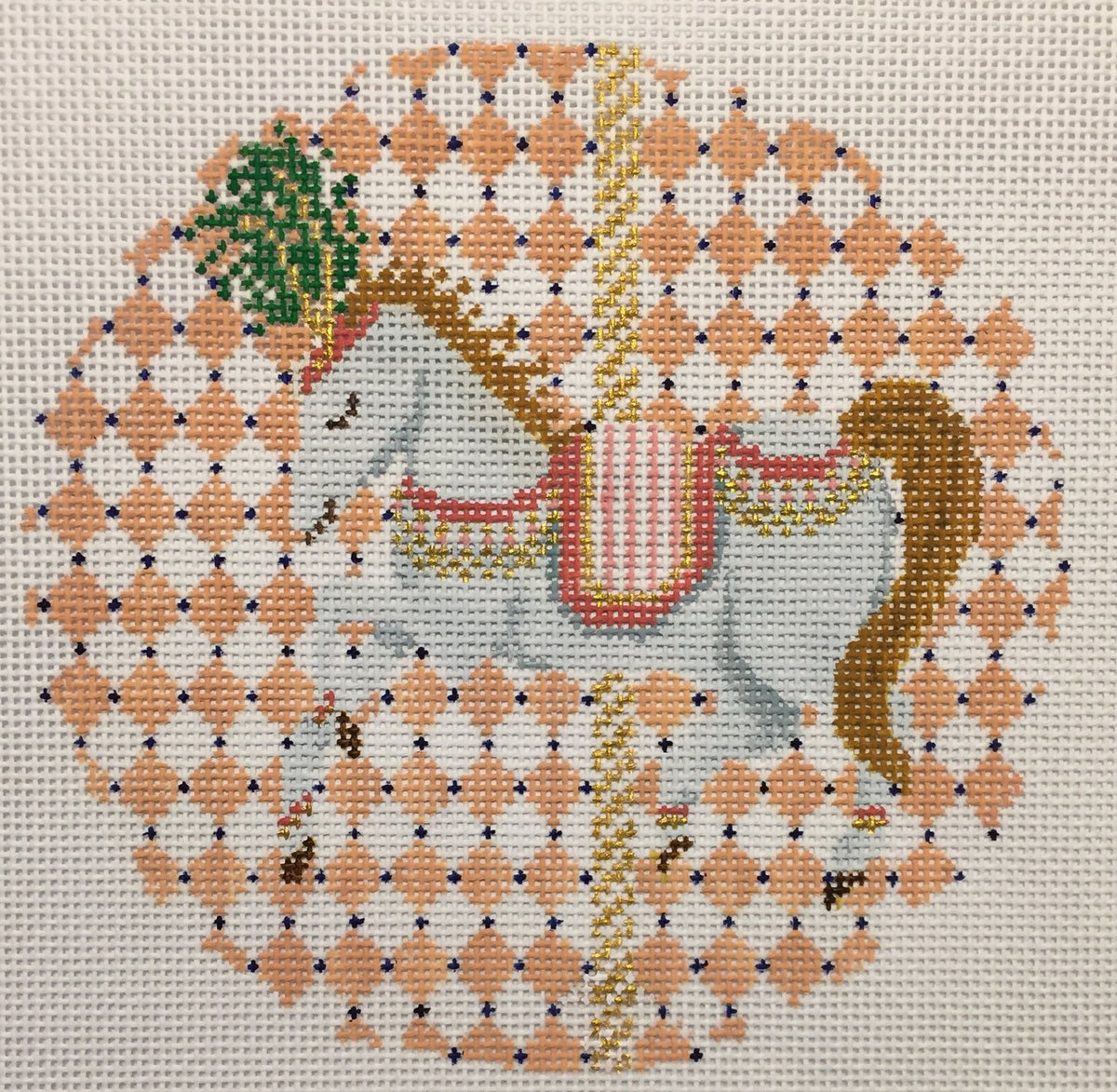 Plum Stitchery 18C Vintage Circus Carousel Horse – Stitch by Stitch