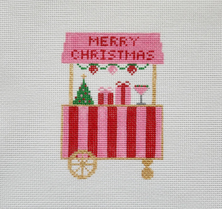 Silver Stitch Christmas Cart
