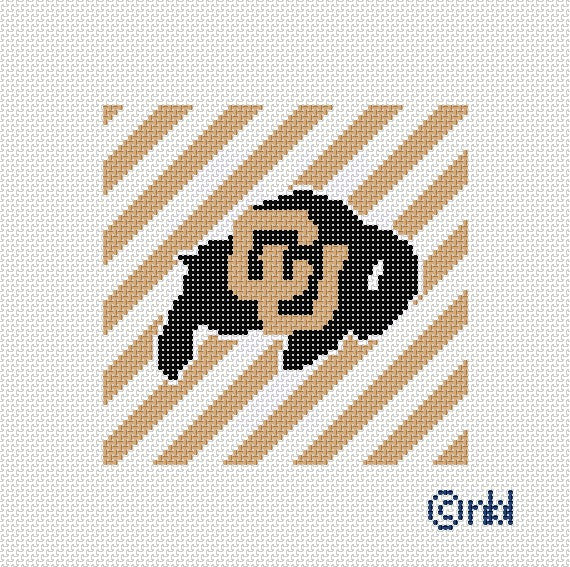 Needlepoint by Laura Colorado Stripe Canvas