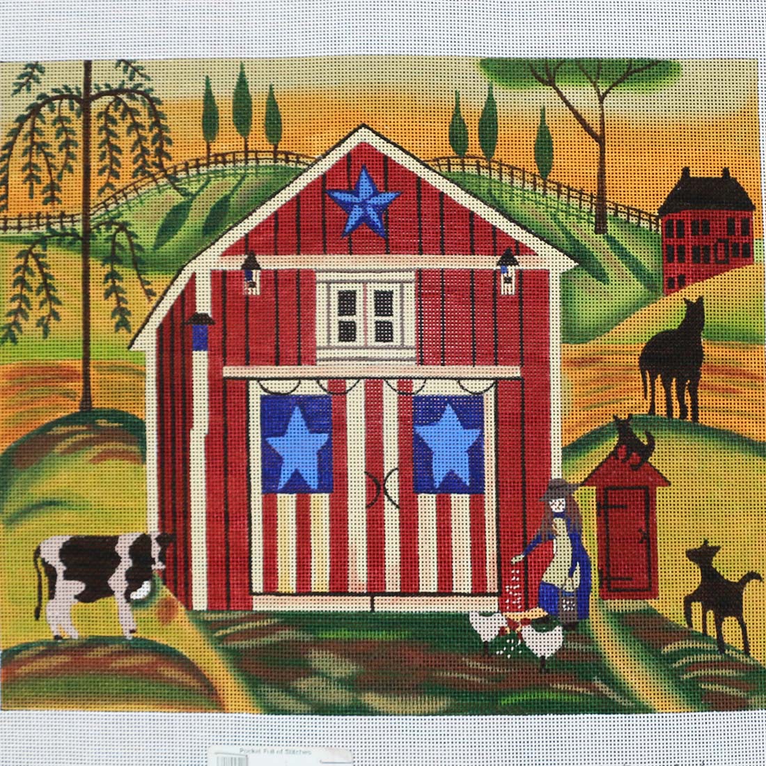 Ewe and Eye 550 Red White Blue Barn