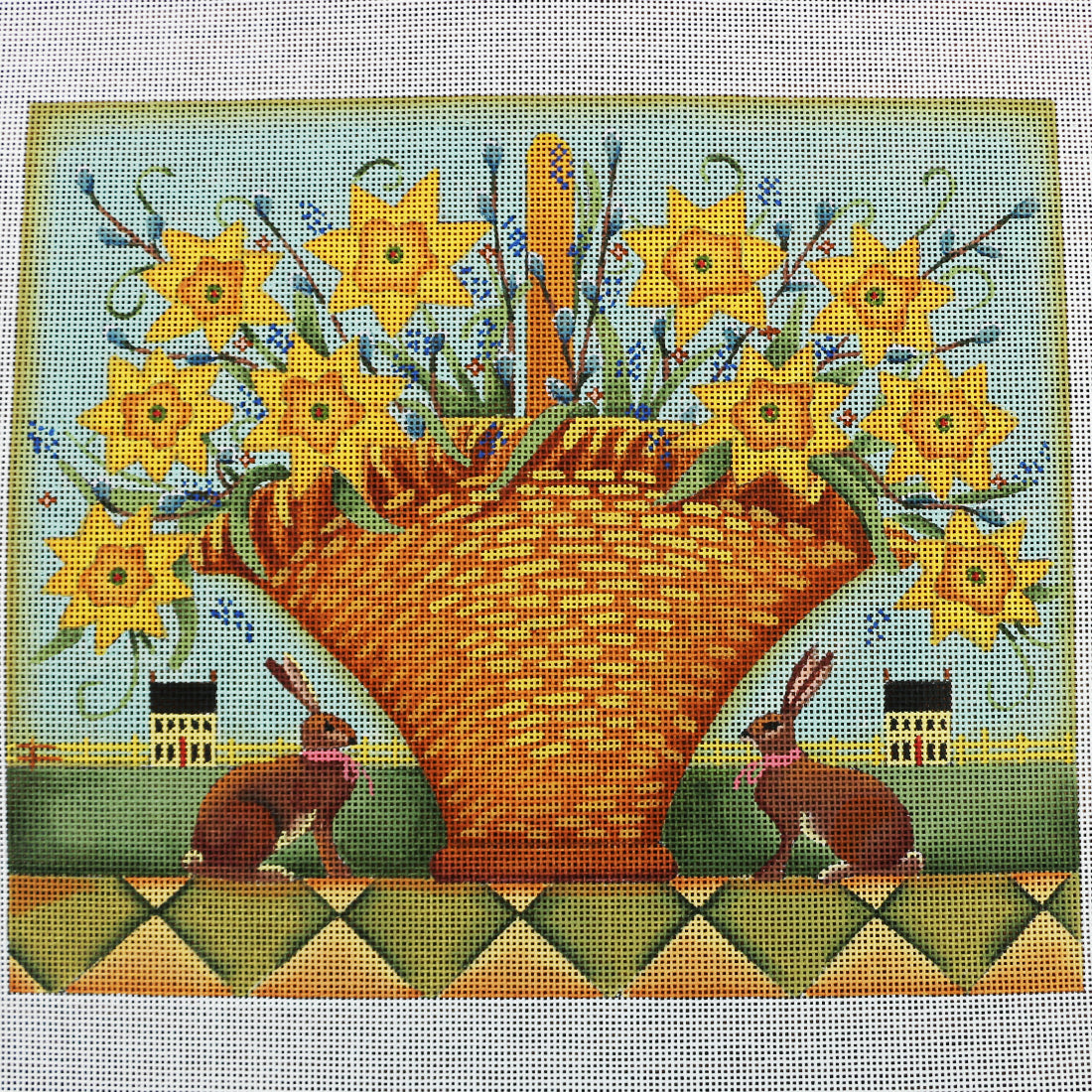 Ewe and Eye 558 Bunnies and Daffodils