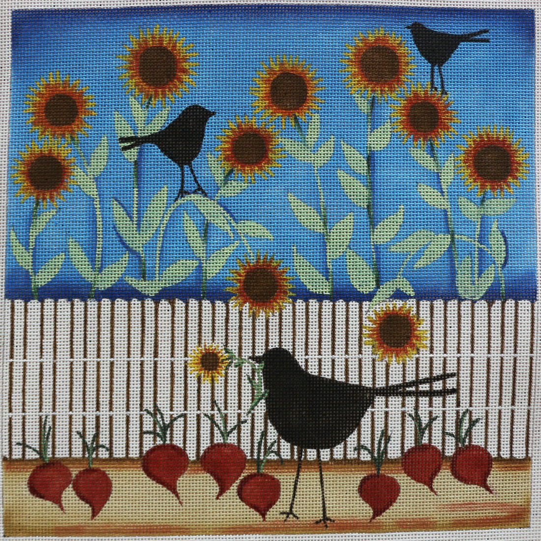 Ewe and Eye 637 Sunflowers and Crows