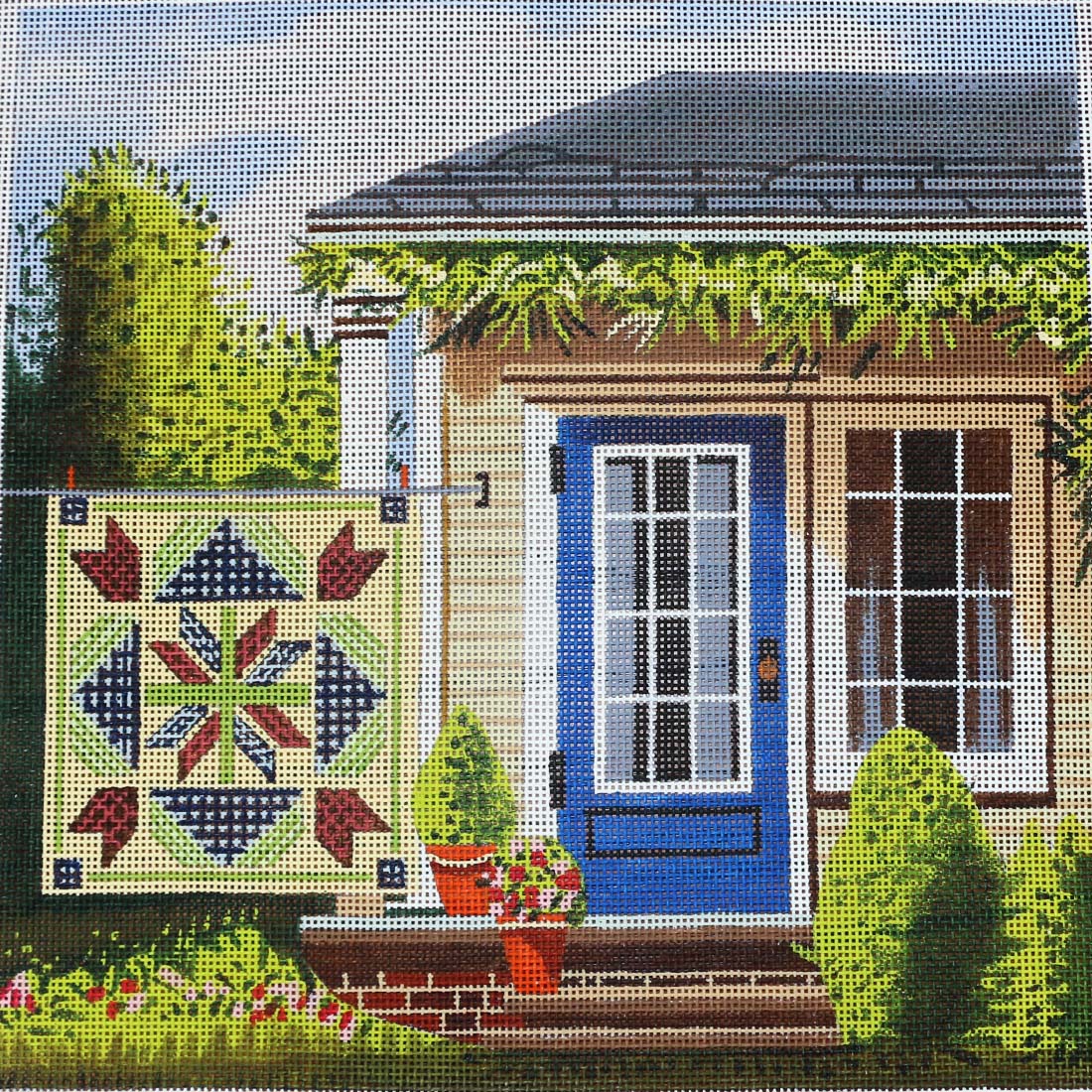 Ewe and Eye 672 Yellow Quilt