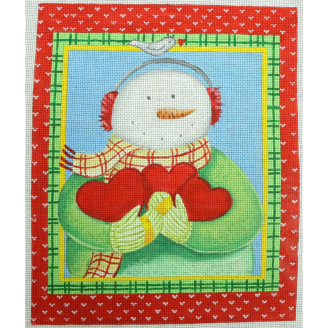 Ewe and Eye 753 Snowman Gives Heart