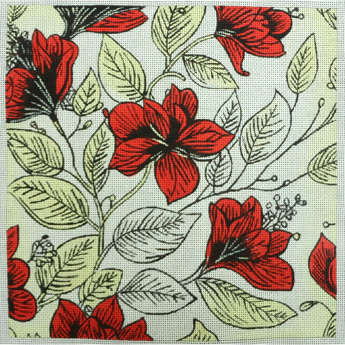 Ewe and Eye 766 Illustrated Red Flora