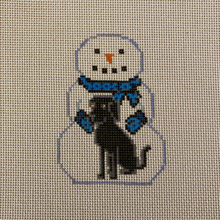 KCN KCD1420 Snowman with Black Lab