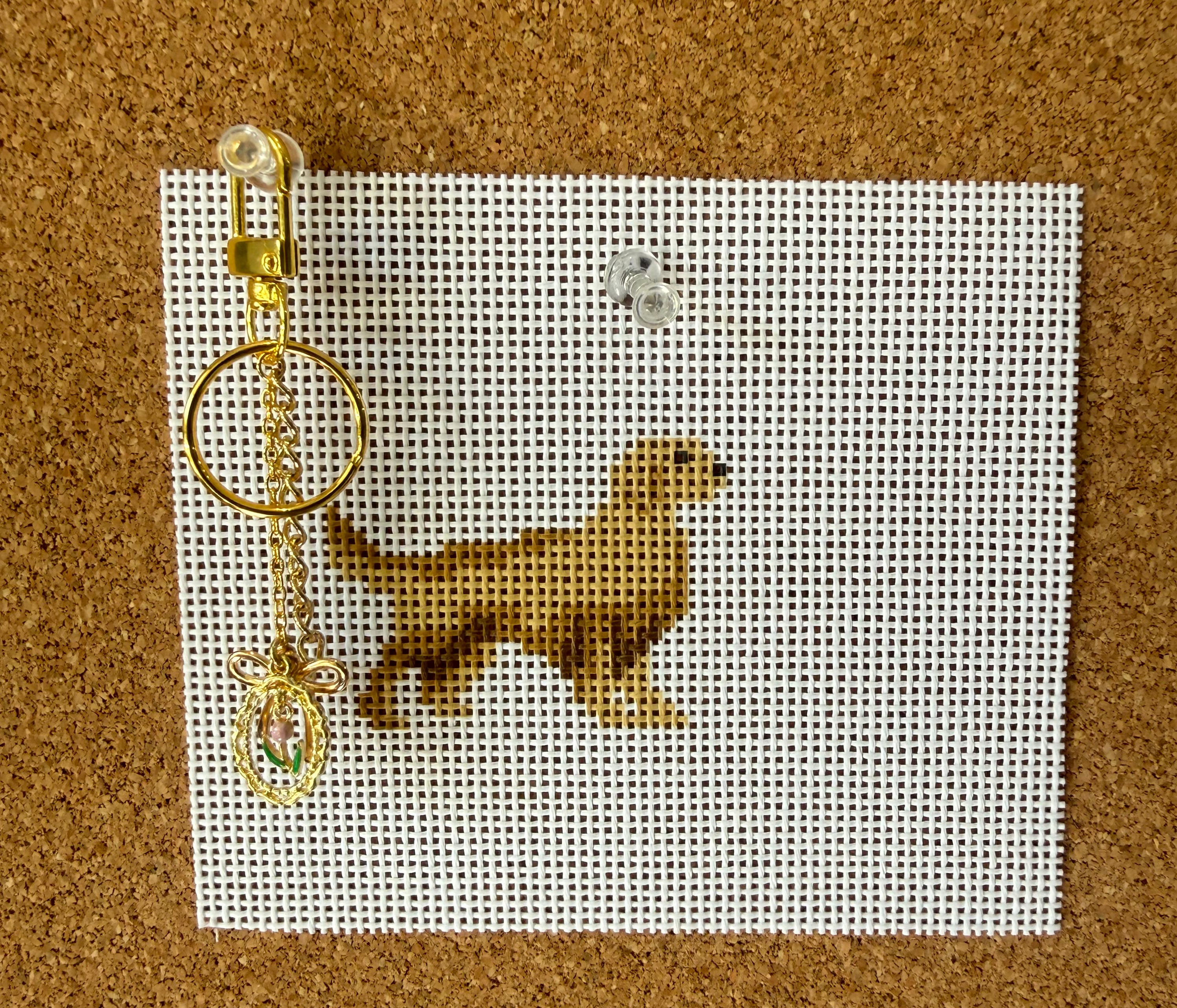 Ready Set Stitch BC-11 Golden Retriever &amp; Floral Bow Bundle