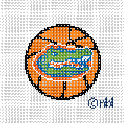 Needlepoint by Laura Florida Basketball