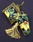 Whimsy and Grace Wg12026N Yellow Echinacea Needle Case