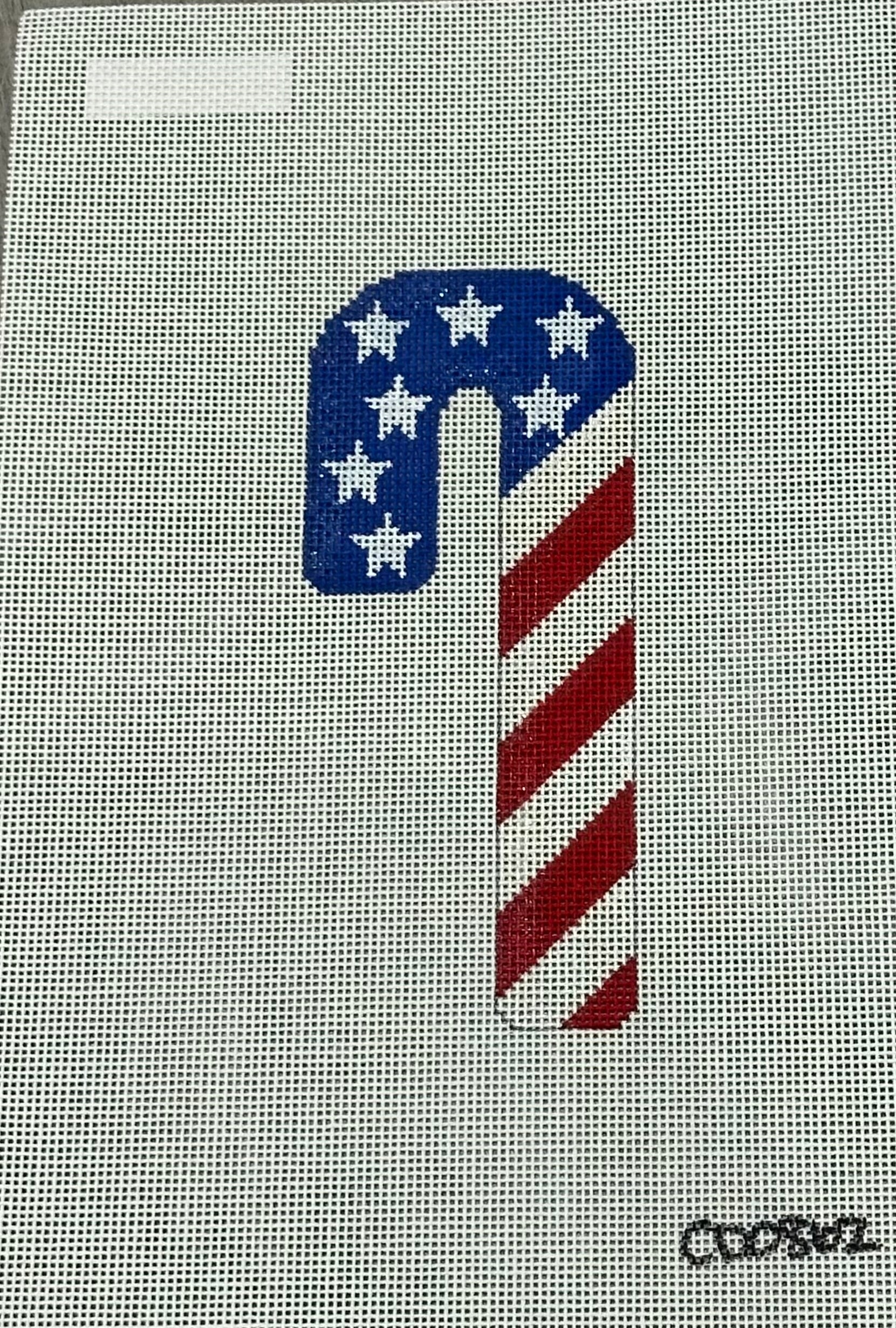 Carol Dupree Patriotic Candy Cane