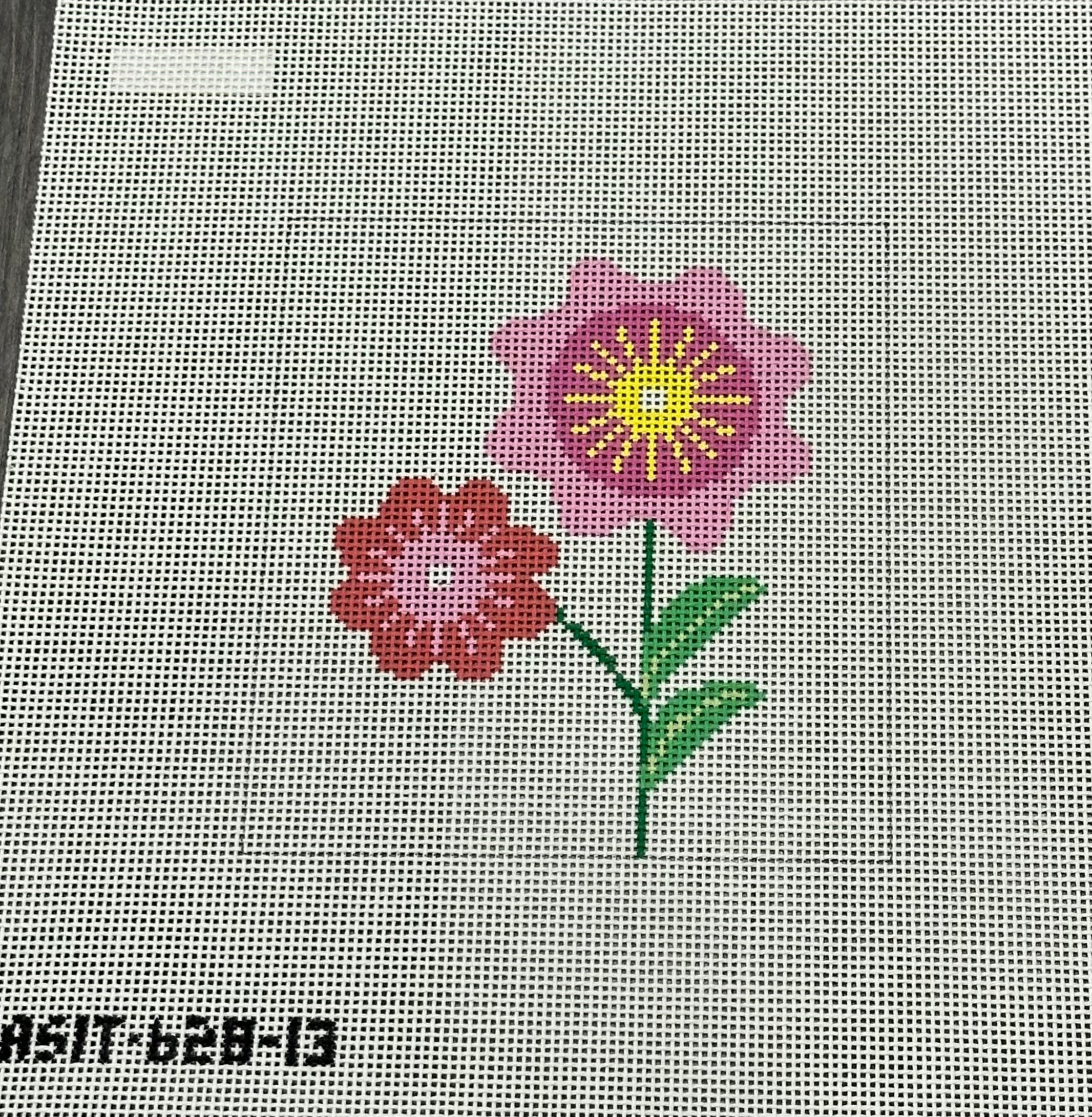 A Stitch In Time ASIT 628-13 Pink Flowers