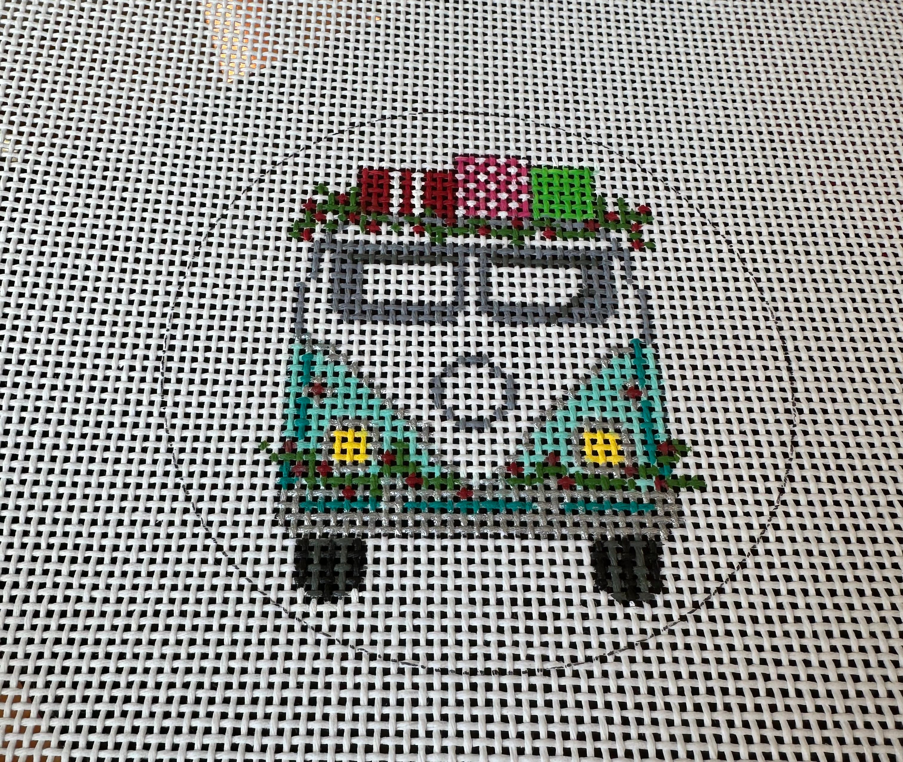Gayla Elliott P730 VW Van with Gifts Ornament